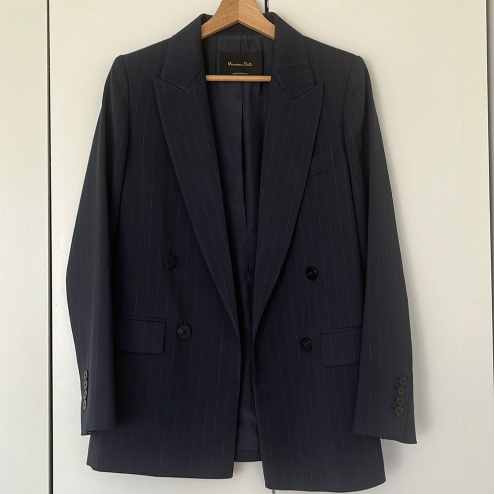Navy Blazer Massimo Dutti
